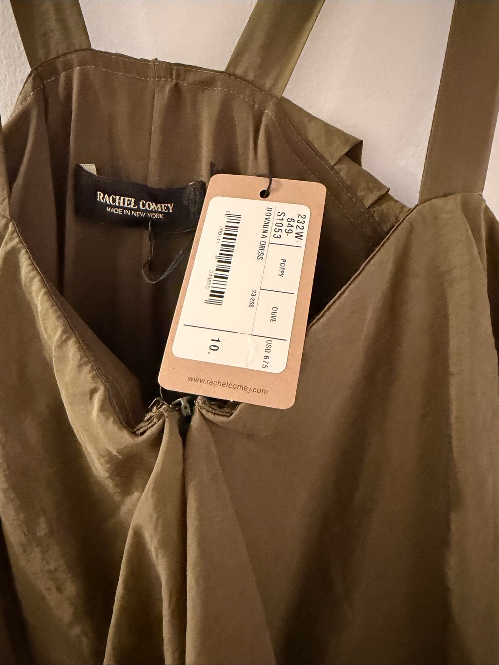 Rachel Comey Dovalina Dress in Olive - Picture 3 of 8